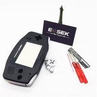 Exsek Solid Black Edition Gba Housing Shell Replacement Pack Compatible With Gameboy Advance (Solid Black)