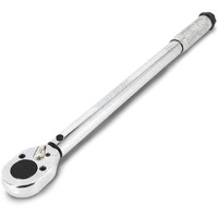 Powerbuilt Micrometer Torque Wrench, 1/2-Inch Drive, Reversible Ratchet Clicks, Lockable, 30 To 150 Foot Pound Range - 644999