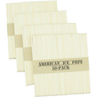 American Ice Pop Maker - Frozen Popsicle Mold Wooden Ice Cream Sticks (200 Sticks, Natural)