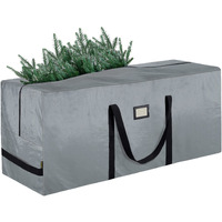 Baleine 7.5 Ft Christmas Tree Storage Bag, Heavy Duty Extra Large Artificial Christmas Tree Bag With Reinforced Handles And Dual Zippers Wide Opening (Gray, 7.5 Ft)