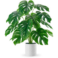 Der Rose 28'' Fake Plants Large Artificial Plants Tall Faux Plants Indoor For Home Farmhouse Bedroom Living Room Decor