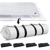 Storage Master Vacuum Storage Bag For Queen Full Size Mattress - Ideal For Memory Foam And Latex Up To 14 Inches - Designed For Easy Moving, Shipping And Storing With Straps (Queen/Full)