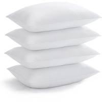 Acanva Bed Pillows For Sleeping, Cooling Hotel Quality With Premium Soft 3D Down Alternative Fill For Back, Stomach Or Side Sleepers, Standard (Pack Of 4), White 4 Count