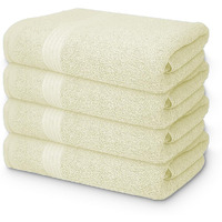 Textila 100% Cotton Extra Large Bath Towels - 30X60 (4-Pack, Ivory) - Highly Absorbent, Super Soft, And Luxurious For Bathroom, Pool, Gym, Spa, And Hotel Use