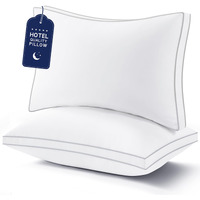 King Size Pillows Set Of 2, Pillows King Size 2 Pack For Sleeping, Luxury Hotel Quality Bed Pillows, Firm King Pillows With Premium Down Alternative For Back Stomach Side Sleepers, Machine Washable