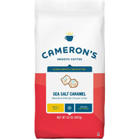 Cameron's Coffee Roasted Ground Coffee Bag, Flavored, Sea Salt Caramel, 32 Ounce, (Pack Of 1)