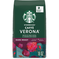 Starbucks Whole Bean Coffee, Dark Roast Coffee, Caff Verona, 100% Arabica, 1 Bag (18 Oz)