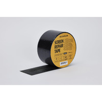 Dr.Tapelab 2""X102"" Window Mesh Screen Repair Kit Tape, Black, Strong Adhesive & Waterproof, Covering Up Holes And Tears Instantly, For Window And Screen Door, Fiberglass. (Black)