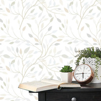 Heroad Brand Boho Peel And Stick Wallpaper Leaf Contact Paper Peel And Stick Floral Removable Wallpaper Self Adhesive Wallpaper For Walls Cabinets Shelf Liner Thicken Vinyl Roll 16.1   X 393