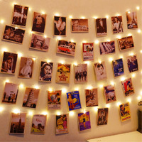 Hxweiye 120Leds Photo Clips String Light, Warm White 40Ft Fairy Light With 52 Clear Clips & 12 Hooks On Wall, Timer & 8 Modes Usb Powered Copper Wire String Light For Hanging Picture, Bedroom Party