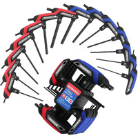 Workpro 14-Piece T-Handle Allen Wrench Set, Metric & Sae T Handle Hex Key, Long Hex Key Wrench Sets With Storage Rack For Diy, Auto Bike Repair Tool, Basic Home Repair And Mechanics Maintenance