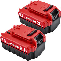Bonacell 2 Pack 6.5Ah 20V Pcc685L Replacement For Porter Cable 20V Battery Compatible With Porter Cable 20V Lithium Battery Pcc680L Pcc681L Pcc682L Pcc685L Pcc660B Pcc790B