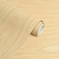 Fititem 236     17.3    Wood Contact Paper Light Natural Wood Wallpaper Peel And Stick Faux Wood Grain Contact Paper For Cabinets And Drawers Self Adhesive Waterproof Oak Wallpaper For Kitchen Shelves Desk