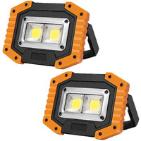 Led Work Light, Otyty Rechargeable Work Light Portable Flood Lights Magnetic Led Light For Outdoor Camping Hiking Emergency Car Repairing Job Site Lighting 2 Pack