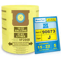 Spacetent 5 Pack 90673 Bags For Shop Vac 15-22 Gallon Wet/Dry Vacs, Part # 90673 9067300, Shop Vac 90673 Filter Bags Type J