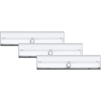 Brilliant Evolution Wireless Led Stair Lights With Motion Sensor - 3 Pack Battery Operated Stick On Night Lights