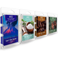 Ucc Plant Based All Natural Wax Melts, Strong Fragrance, Long Lasting Premium Soy Scented Melts Cubes, Wax Melts Tarts, Colored Wax Melt - 4 Pack