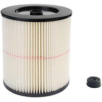 17816 9-17816 Red Stripe Vacuum Cartridge Filter Compatible Craftsman Shop Vac Wet/Dry Vacuum Models 5, 6, 8, 12, And 16 32 Gal. Vacuums Produced Since 1988 8.5 Inches- White/Red