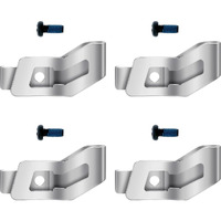Eagleggo M12 Fuel Stubby 3/8"" Impact Wrench Belt Clip Hook Kit Assembly, 4 Pack, Stainless Steel