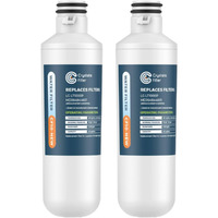 Crystala Filters Lt1000Pc Refrigerator Water Filter, Water Filter Adq747935 Compatible With Lt1000Pc, Lt1000Pc/Pcs, Lt-1000Pc, Mdj64844601, Adq747935, Adq74793504 Water Filter (2 Pack)