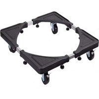Movable Base Size Adjustable Washing Machine Base For Dryer Refrigerator Telescopic Furniture Dolly Roller With Swivel Locking Casters (4 Wheels) 16-22""