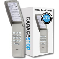 Garage Stop For 877Lm Liftmaster Garage Door Keypad, Fits Chamberlain Craftsman Wireless Garage Door Opener Keypad, 2011 To Present (Yellow Learn Button)