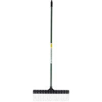 The Groundskeeper Ii Green Rake 55-Inch Lightweight Fiberglass Handle, 21-Inch Head, Durable Steel Tines For Gardening, De-Thatching Or Professional Landscaping