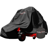Tough Cover Zero-Turn Mower Cover Heavy Duty - Basic Edition, Certified Waterproof, Heavy Duty 210D Marine Grade Fabric, Universal Fit, Outdoor Protection, Zero Turn Cover Universal (Black)