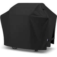 Sunpatio Bbq Grill Cover 70 Inch, Outdoor Heavy Duty Waterproof Barbecue Gas Grill Cover, Fade Resistant, All Weather Protection Compatible For Weber Charbroil Kenmore Brinkmann Grills And More, Black