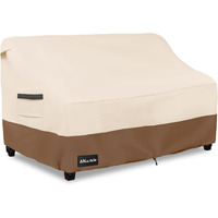 Anartcle 3-Seater Patio Sofa Cover,79W X 37D X 35H Inches Outdoor Couch Cover,100% Waterproof Heavy Duty Patio Sofa Covers,Patio Furniture Covers,Beige&Brown