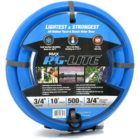 Ag-Lite Bsal3410 3/4"" X 10' Hot/Cold Water Rubber Garden Hose, 100% Rubber, Ultra-Light, Super Strong, 500 Psi, 50F To 190F Degrees, High Strength Polyester Braided