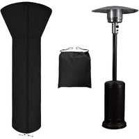 Easy-Going Patio Heater Cover With Zipper And Storage Bag, Waterproof Outdoor Heater Cover Dustproof, Uv-Resisant, Wind-Resistant (89""H X 33""D X 19""B, Black)