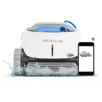 Dolphin Proteus Dx5I Wi-Fi Automatic Robotic Pool Vacuum Cleaner, Wall Climbing, Waterline Scrubber Brush, Ideal For In-Ground Pool Up To 50 Ft In Length
