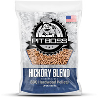 Pit Boss (20 Pound Hickory Blend) All Natural Hardwood Bbq Wood Pellets For Pellet Grills And Smokers
