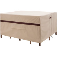 Square Patio Table Cover 92''L X 92''W X 32''H Waterproof 600D Patio Dining Table And Chairs Cover Square Large