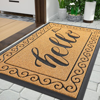Yimobra Hello Door Mat, Outdoor Welcome Front Door Mats For Outside Entrance, Heavy Duty Non Slip Floor Matt For Home Entry, Sturdy Back Doormat For Patio Garage Office, 36 X 24 Inch,Yellow