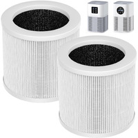 2 Pack A1 Replacement Filter Compatible With Vewior Air Purifier Hqsc-50, Hqkj-80, Ameifu Ap01W, Koios Hqkj-50 Air Pur Ifier, 3-In-1 H13 True Hepa Air Cleaner Filter