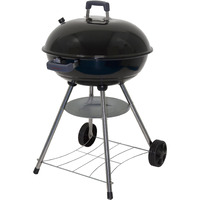 Megamaster 22"" Charcoal Compact Kettle Grill, 354.81 Sq. In. Cooking Space,Perfect For Outdoor Cooking & Grilling, Bbq, Patios, Tailgating, Black, 810-23002