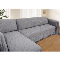 Homerilla Sectional Couch Covers For Sectional Sofa 2 Piece Couch Cover Blankets Sofa Covers L Shape Sectional Couch Cover Furniture Protector (Dark Grey, X-Large)