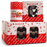 Fluker's Live Mealworms, 500 Count Insects For Reptiles, Chickens, And Birds, Medium Size, (Approx. 3/4"")
