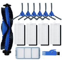 Songrui Replacement Parts For Eufy Robovac 11S, 12, 15T, 15C, 25C, 30, 30C, 35C Slim Carpet Robotic Vacuum Cleaner Hepa Filter Pre-Filter Roller Brush Spin Side Brushes Attachment (With Pre-Filter)