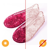 Heart Sole Girl Jellies Shoes - 8 Pink By Delsol For Kids - 1 Pair Shoes