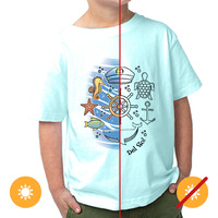 Kids Crew Tee - Sea Adventure By Delsol For Kids - 1 Pc T-Shirt (3T)