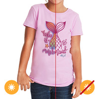 Kids Crew Tee - Tales Of A Mermaid By Delsol For Kids - 1 Pc T-Shirt (Ys)