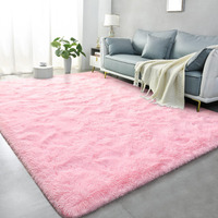 Lascpt Super Soft Shag Area Rug For Living Room, 6X9 Ft Pink Rug For Girls Bedroom, Modern Plush Throw Rug For Kids Room, Fuzzy Floor Carpet For Indoor Dorms Office Nursery Women Home Decor