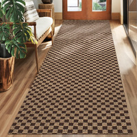 Koloko 3Ft X 8Ft Runner Rug Non-Slip Outdoor Indoor Carpet Runner Custom Size Floor Runners Area Rugs Mat With Rubber Backing For Hallway Entryway Balcony Patio Kitchen Garage Stair Laundry