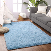Beglad Soft Fluffy Area Rug Modern Shaggy Bedroom Rugs For Kids Room Extra Comfy Nursery Rug Floor Carpets Boys Girls Fuzzy Shag Fur Home Decor Rug, 3 Ft X 5 Ft, Cobalt Blue