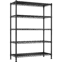 Reibii 5-Shelf Wire Shelving,Storage Shelves Metal Shelves For Storage,71H Adjustable Garage Shelving Heavy Duty Storage Rack Pantry Shelf Kitchen Shelving,71H X35.4W X13.7D