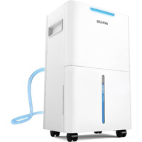 1500 Sq.Ft Dehumidifier For Basement, Seavon 21 Pint Dehumidifiers With Drain Hose For Home Large Room Bedroom Bathroom, Powerful Moisture Removal, Smart Humidity Control & Display, 24H Timer, 3 Modes
