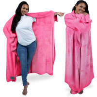 Dreamighty Wearable Blanket With Sleeves - Wearable Blanket Adult, Cozy Gifts For Women And Men, Cancer Care Gifts For Women, Gifts For Her, Mom Birthday Gifts For Women Who Have Everything Hot Pink